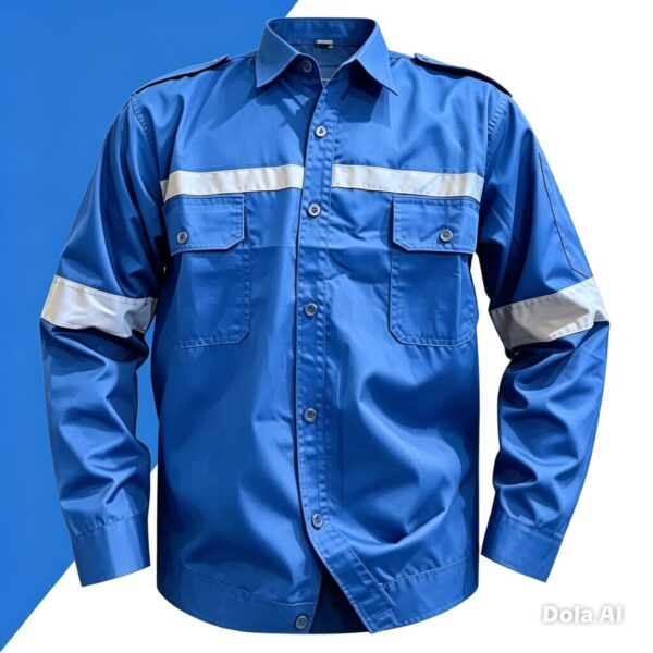 baju wearpack panjang biru