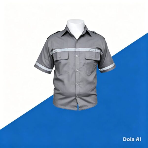 baju wearpack pendek abu-abu