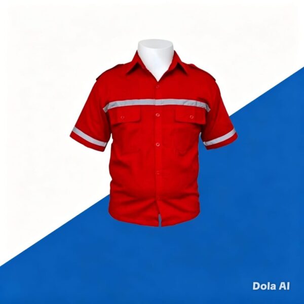 baju wearpack pendek merah